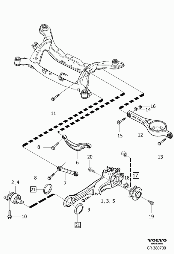 Volvo 31202761 - Рычаг подвески колеса parts5.com