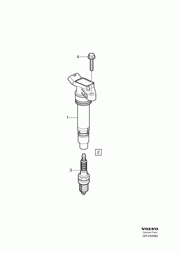 Volvo 3075 1805 - Свеча зажигания parts5.com