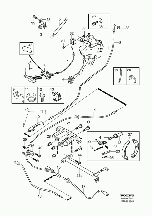 Volvo 30648909 - Комплектующие, стояночная тормозная система parts5.com