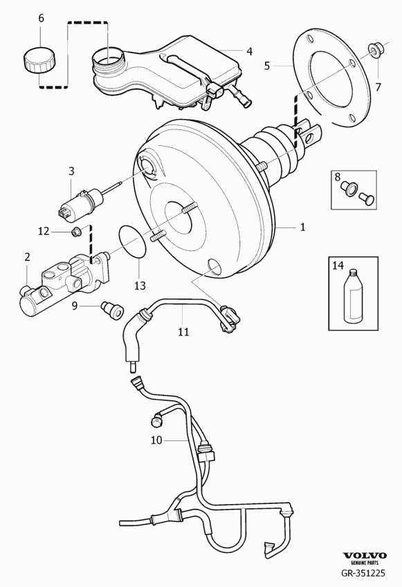 Volvo 31 400 205 - Тормозная жидкость parts5.com