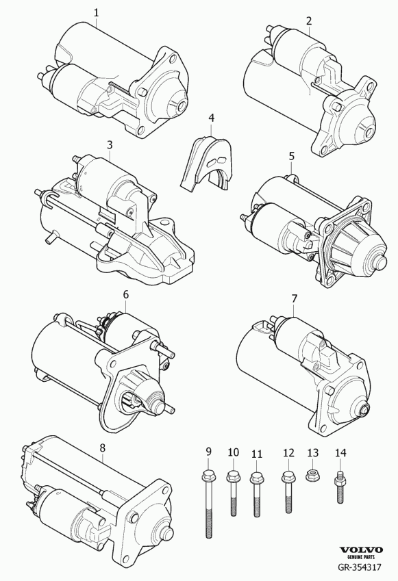 VOLVO (CHANGAN) 36002496 - Стартер parts5.com