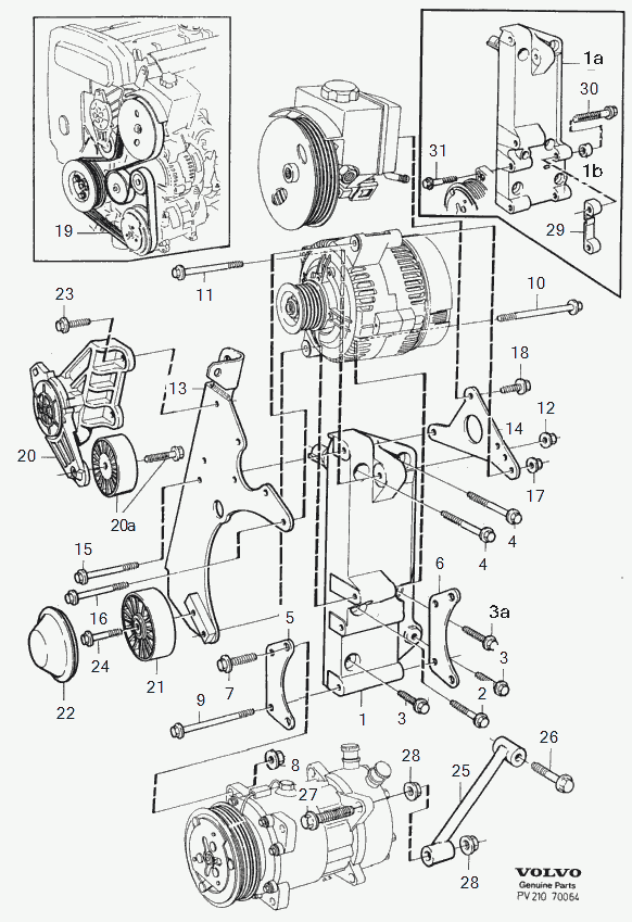 Volvo 9146973 - Correa trapecial poli V parts5.com