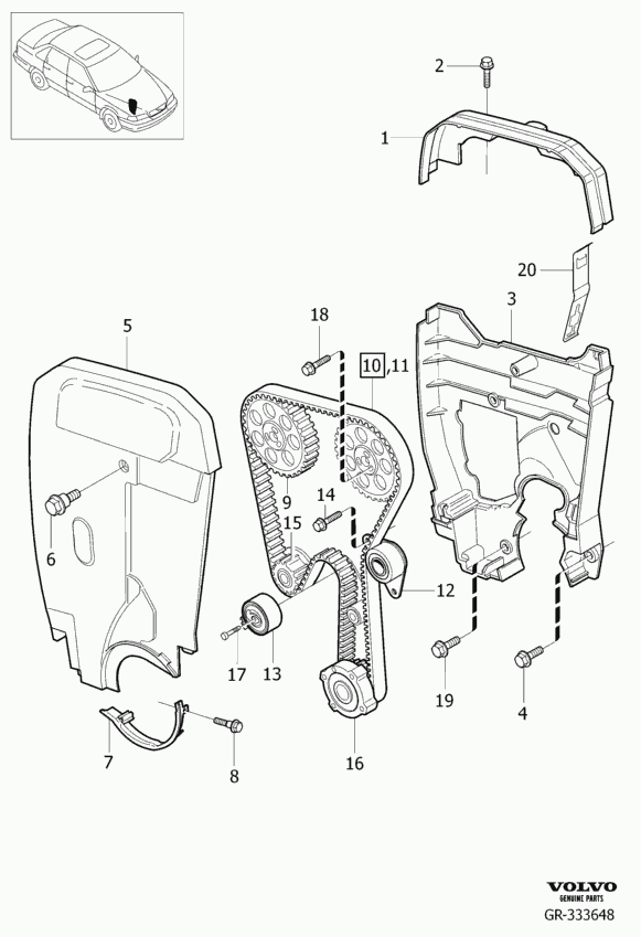 RENAULT TRUCKS 30638277 - Направляющий ролик, зубчатый ремень parts5.com