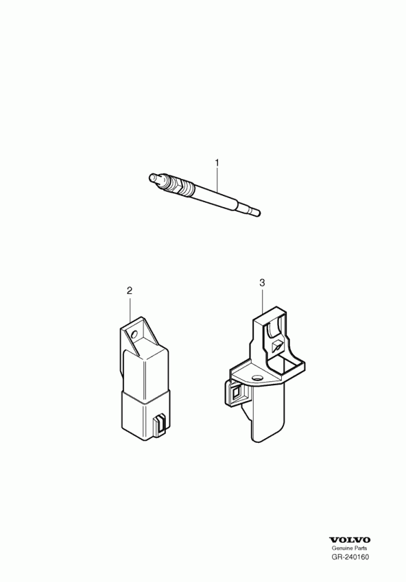 Volvo 30777311 - Свеча накаливания parts5.com