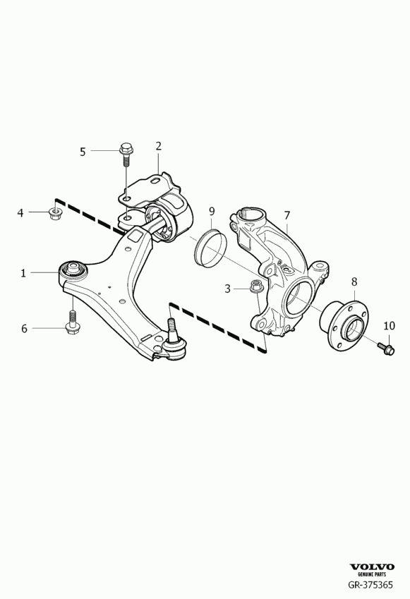 Volvo 985932 - Repair Kit, wheel suspension parts5.com