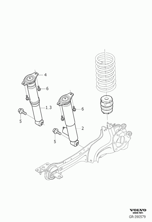 Volvo 31429386 - Элементы крепления амортизатора parts5.com