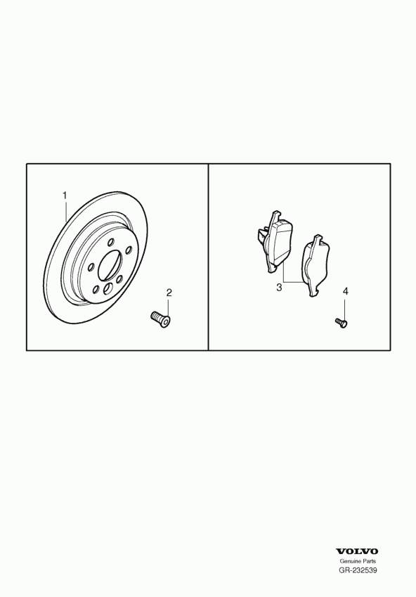 Volvo 30769059 - Дисковый тормозной механизм, комплект parts5.com