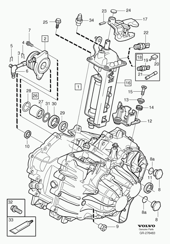 Volvo 976041 - Механическая коробка передач parts5.com