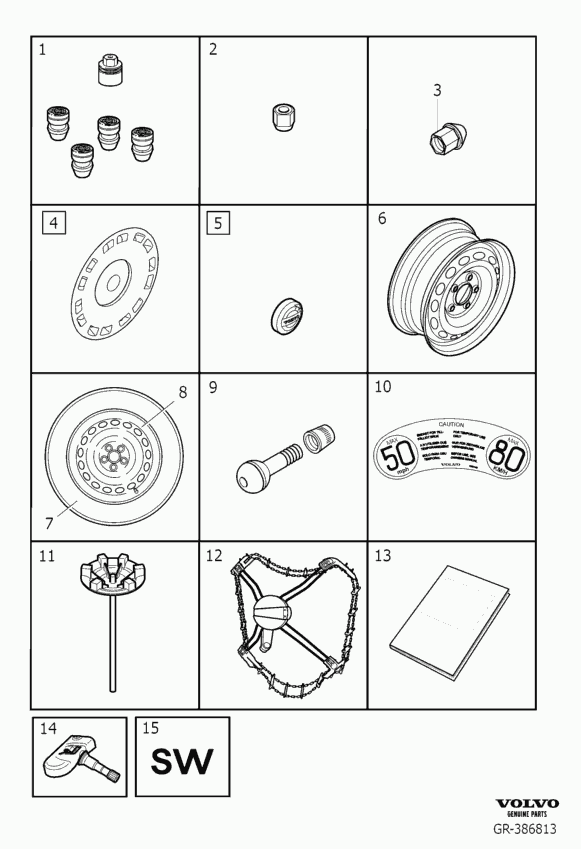 Alfa Romeo 31341893 - Гайка parts5.com