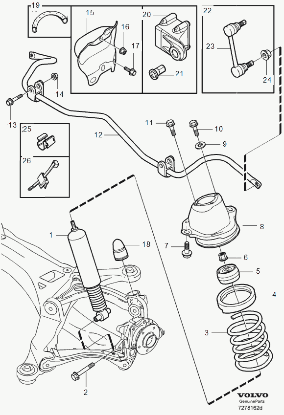 Volvo 8671723 - Втулка, стабилизатор parts5.com