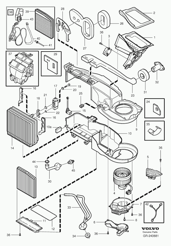 Volvo 30630752 - Фильтр воздуха в салоне parts5.com