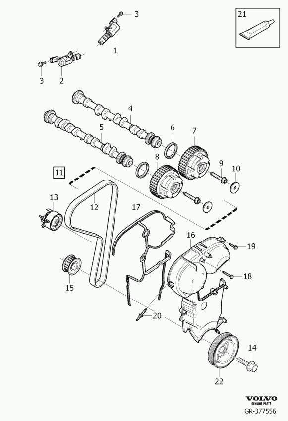 Volvo 31330784 - Timing Belt Set parts5.com