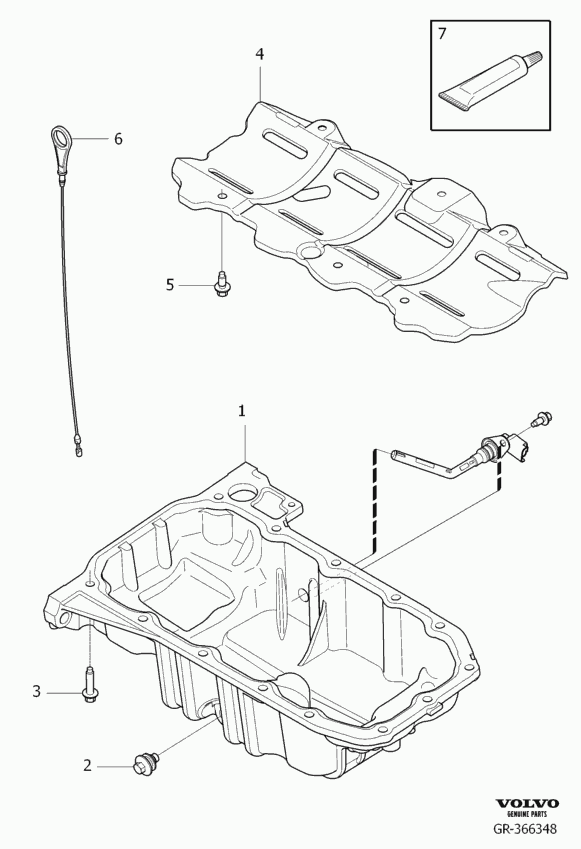 Volvo 30 711 617 - Резьбовая пробка, масляный поддон parts5.com