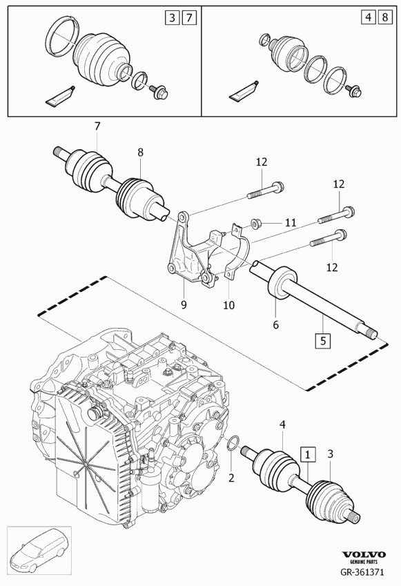 Volvo 30751819 - Пыльник, приводной вал parts5.com