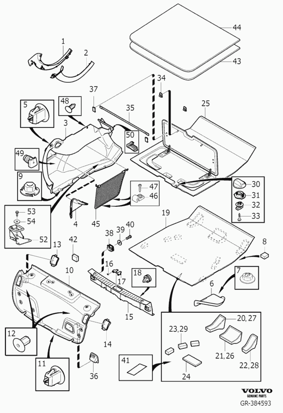 Volvo 1319557 - Ремонтный комплект, ступенчатая коробка передач parts5.com