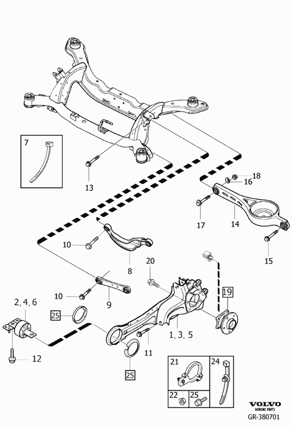 Volvo 31406350 - Bush of Control / Trailing Arm parts5.com