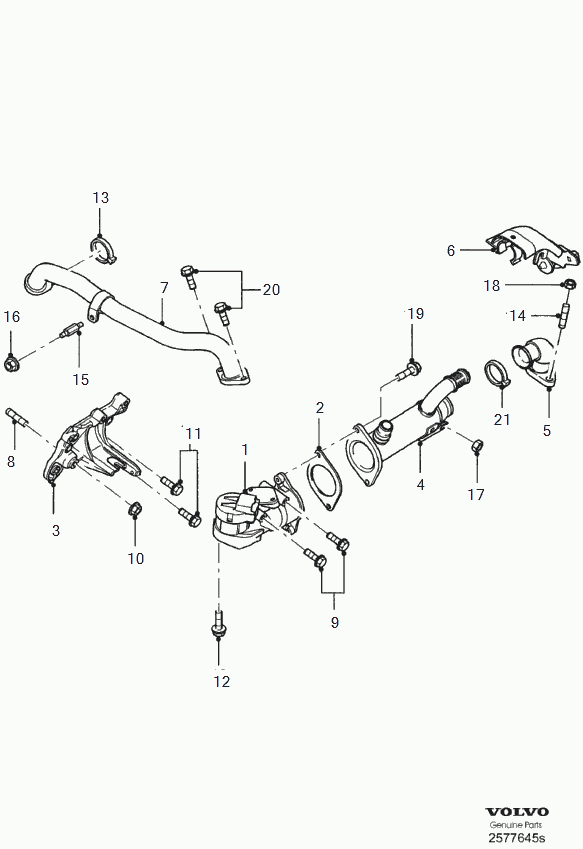 Volvo 8653689 - Прокладка parts5.com