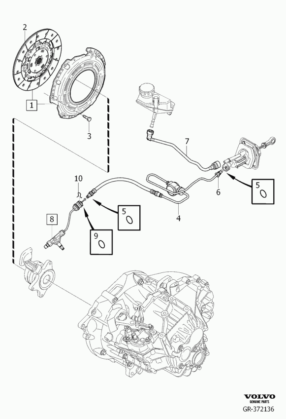 Volvo 31367652 - Комплект сцепления parts5.com