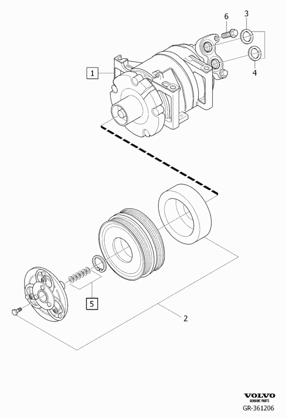 Volvo 36000986 - Compressor, air conditioning parts5.com