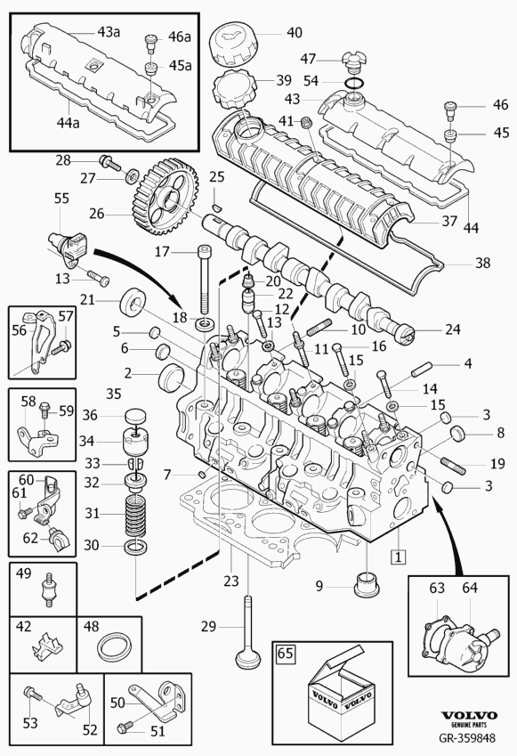 Volvo 30 638 662 - Уплотнительное кольцо, стержень клапана parts5.com