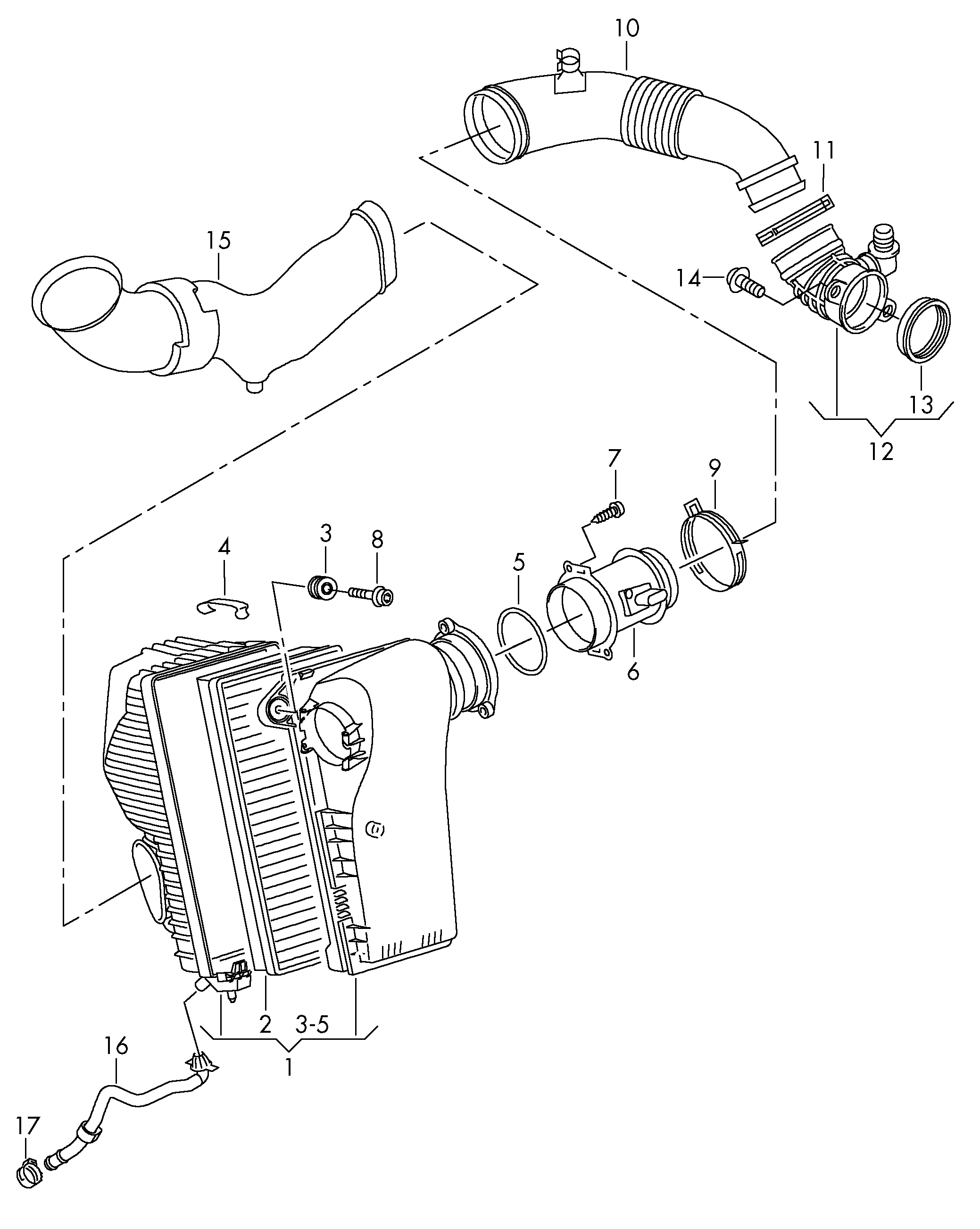 VW 7P0 129 620 A - Воздушный фильтр parts5.com