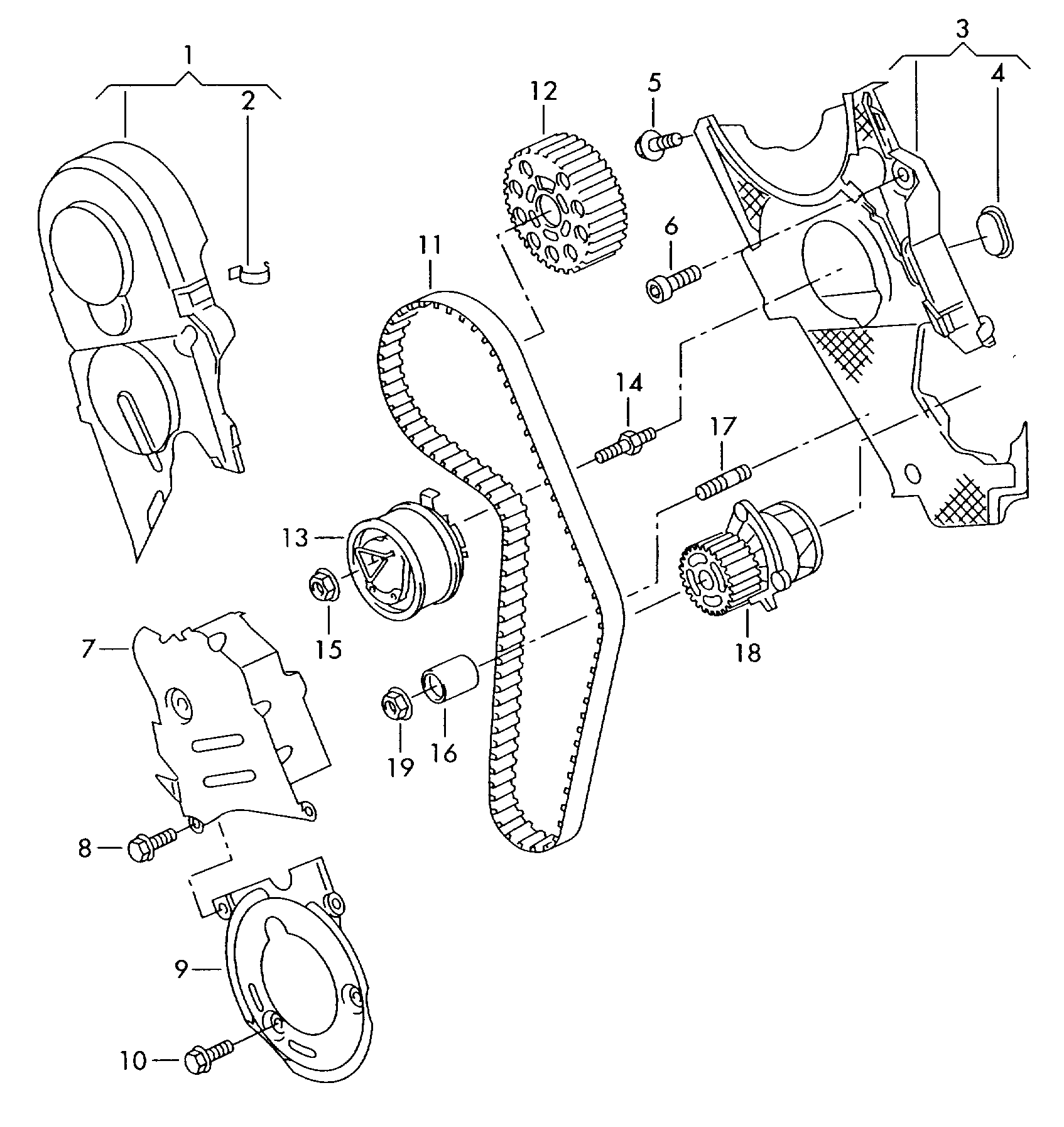 Seat 038 109 119 P - Timing Belt Set parts5.com