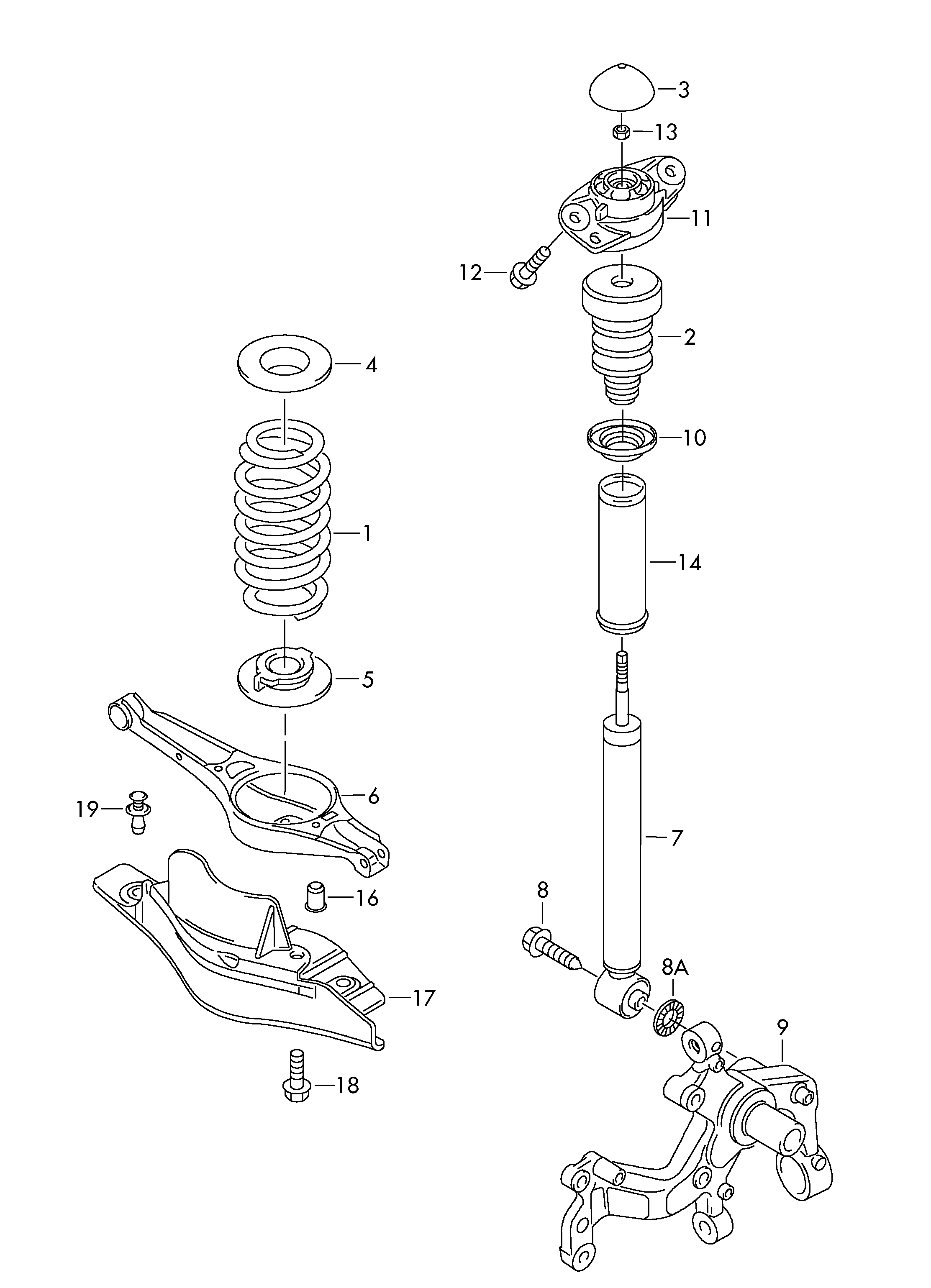 VAG 1T0513029Q - Амортизатор parts5.com