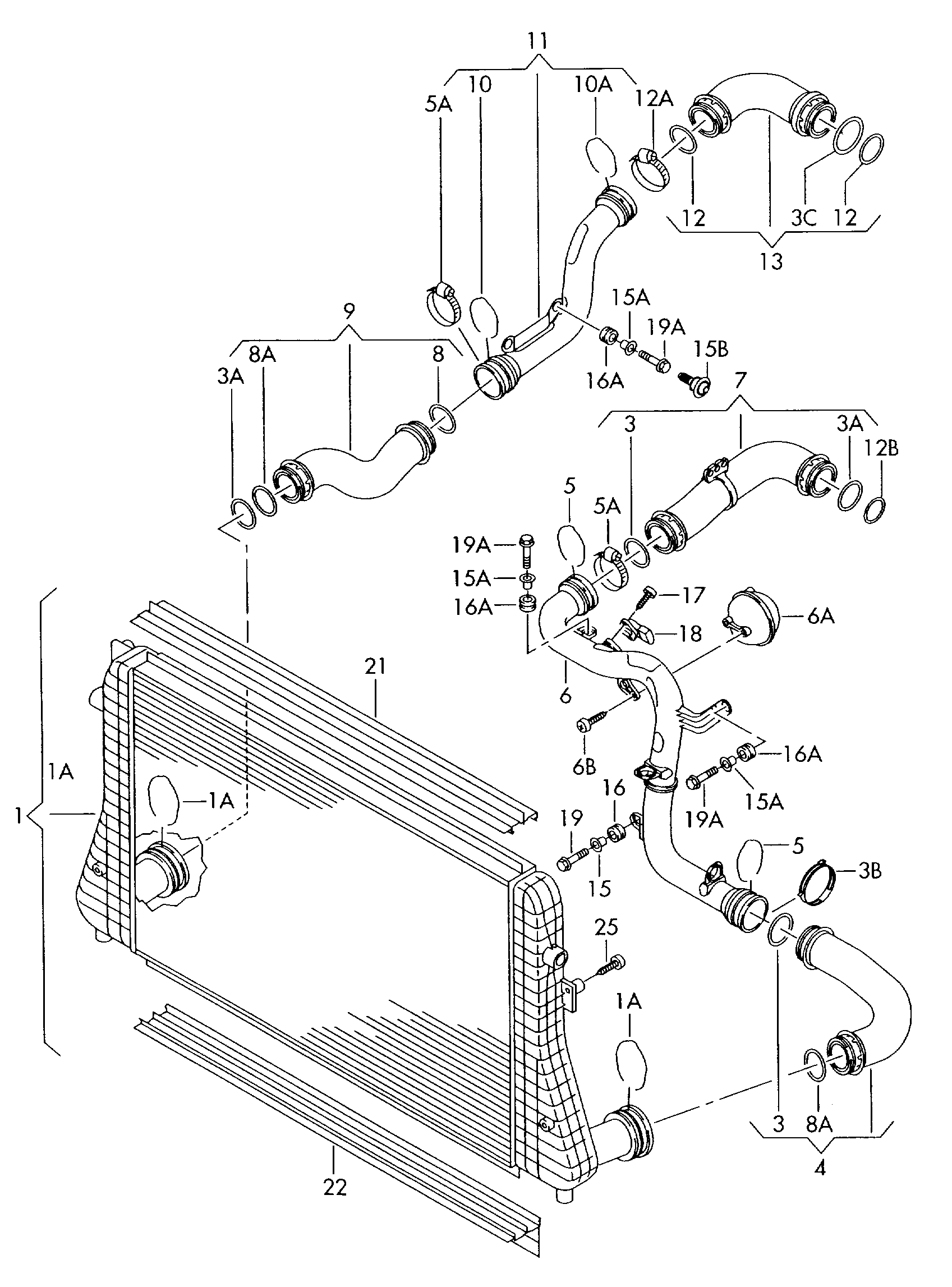 Seat 3C0 145 832M - Трубка, нагнетание воздуха parts5.com