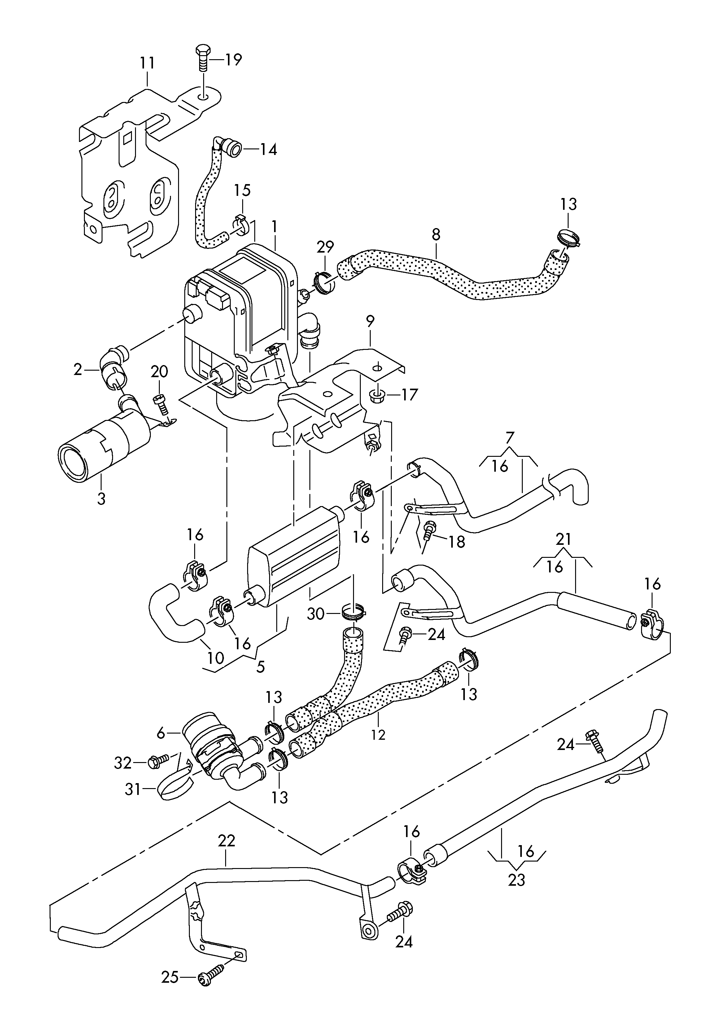 VW 1K0 965 537 - Насос рециркуляции воды, автономное отопление parts5.com