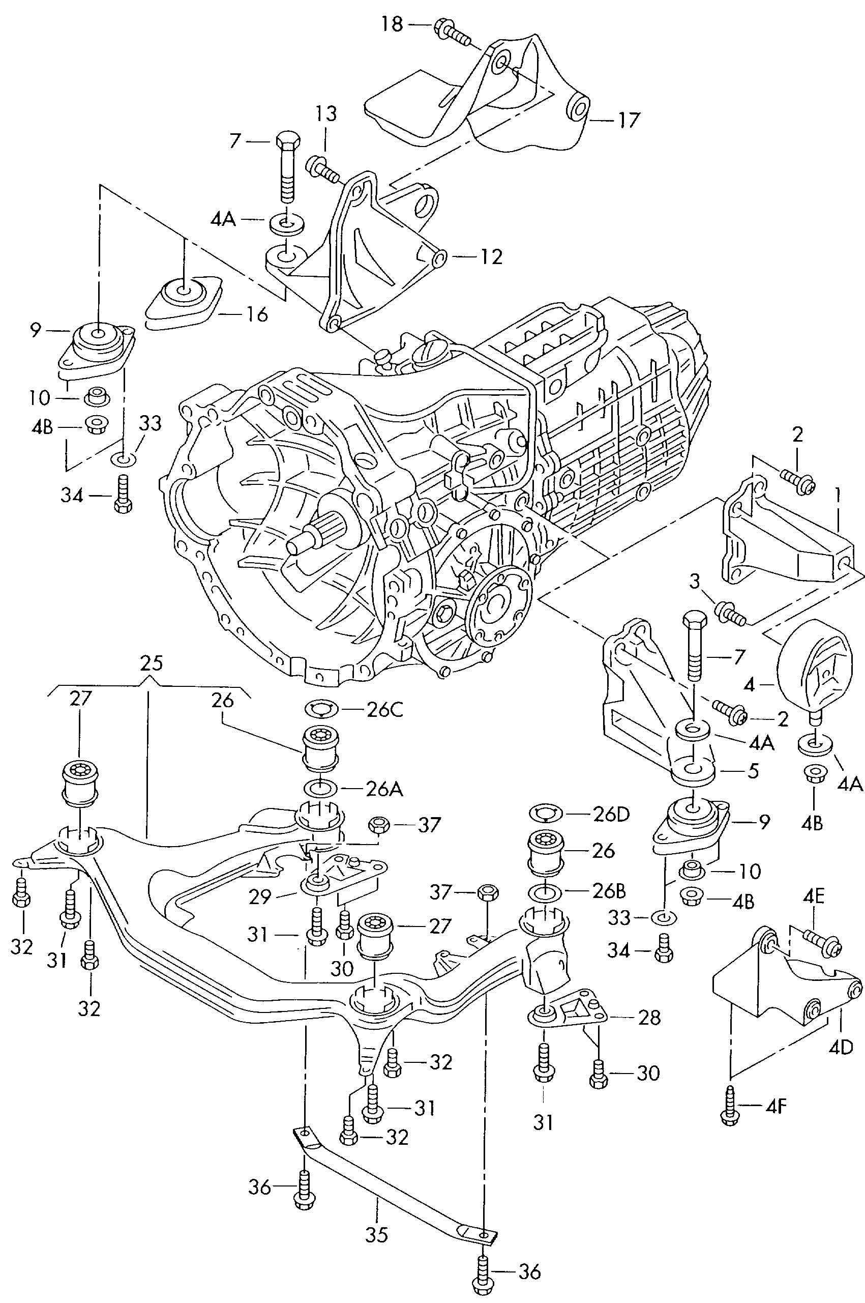 AUDI N  10063202 - Болт, система выпуска parts5.com