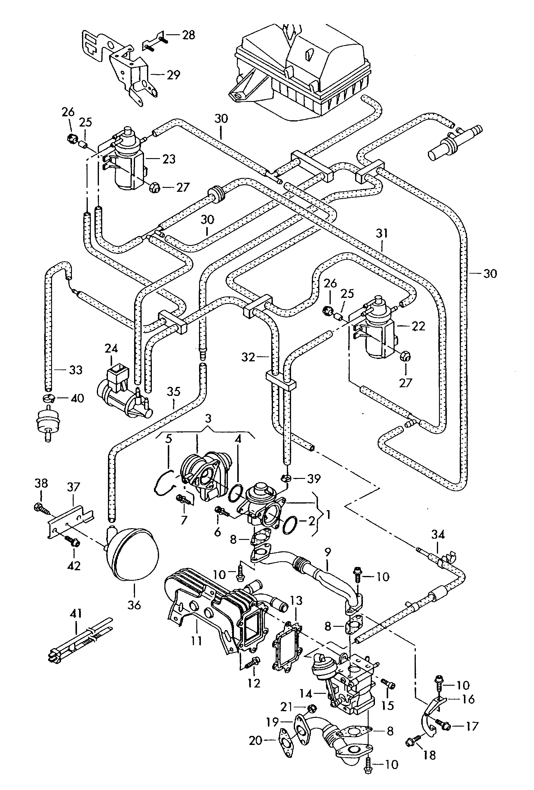 VAG 038131501AN - Клапан возврата ОГ parts5.com