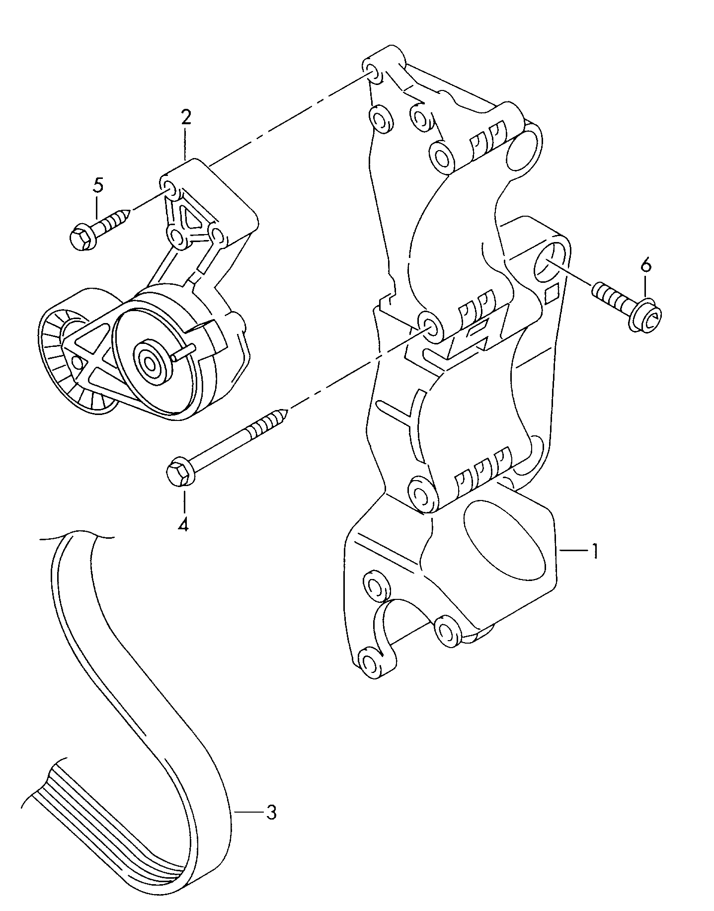 VW 038 903 315 AE - Натяжитель, поликлиновый ремень parts5.com