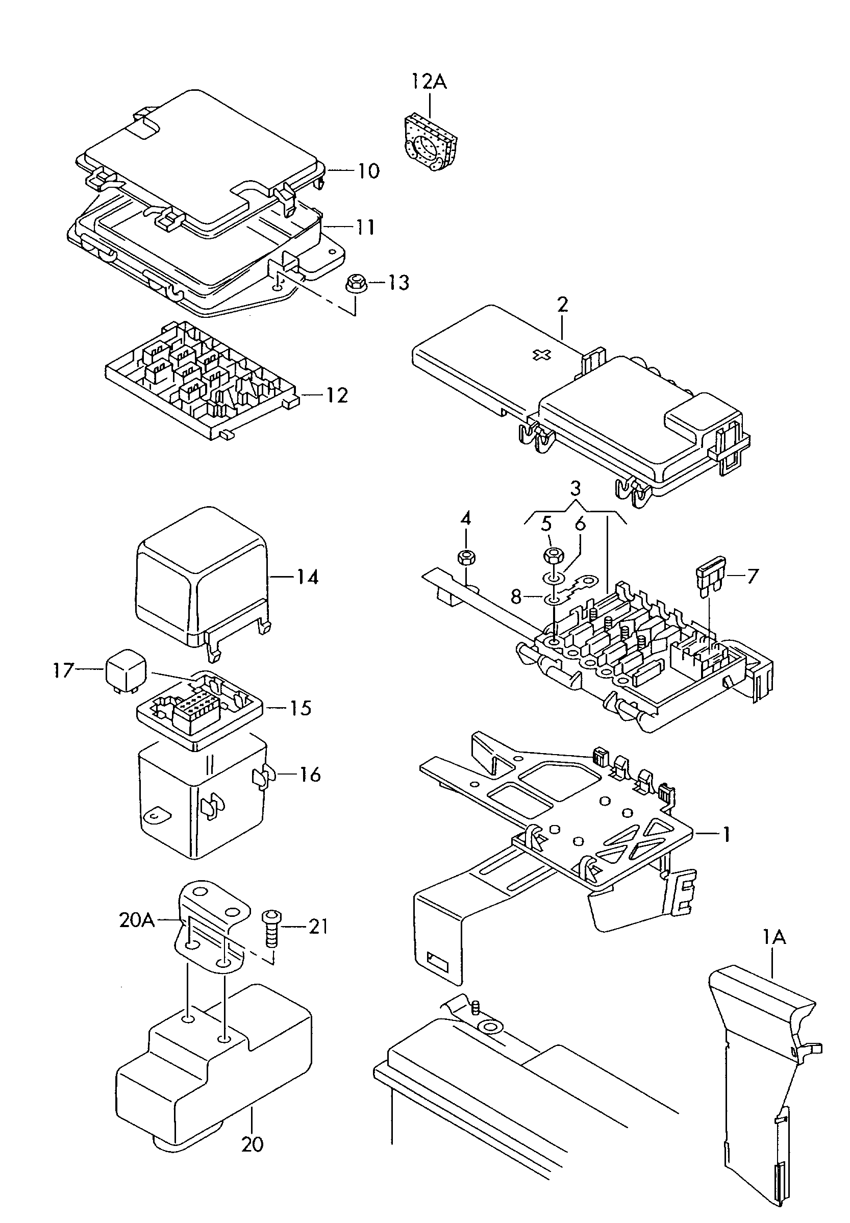 VAG 7M0951253A - Реле, ближний свет parts5.com