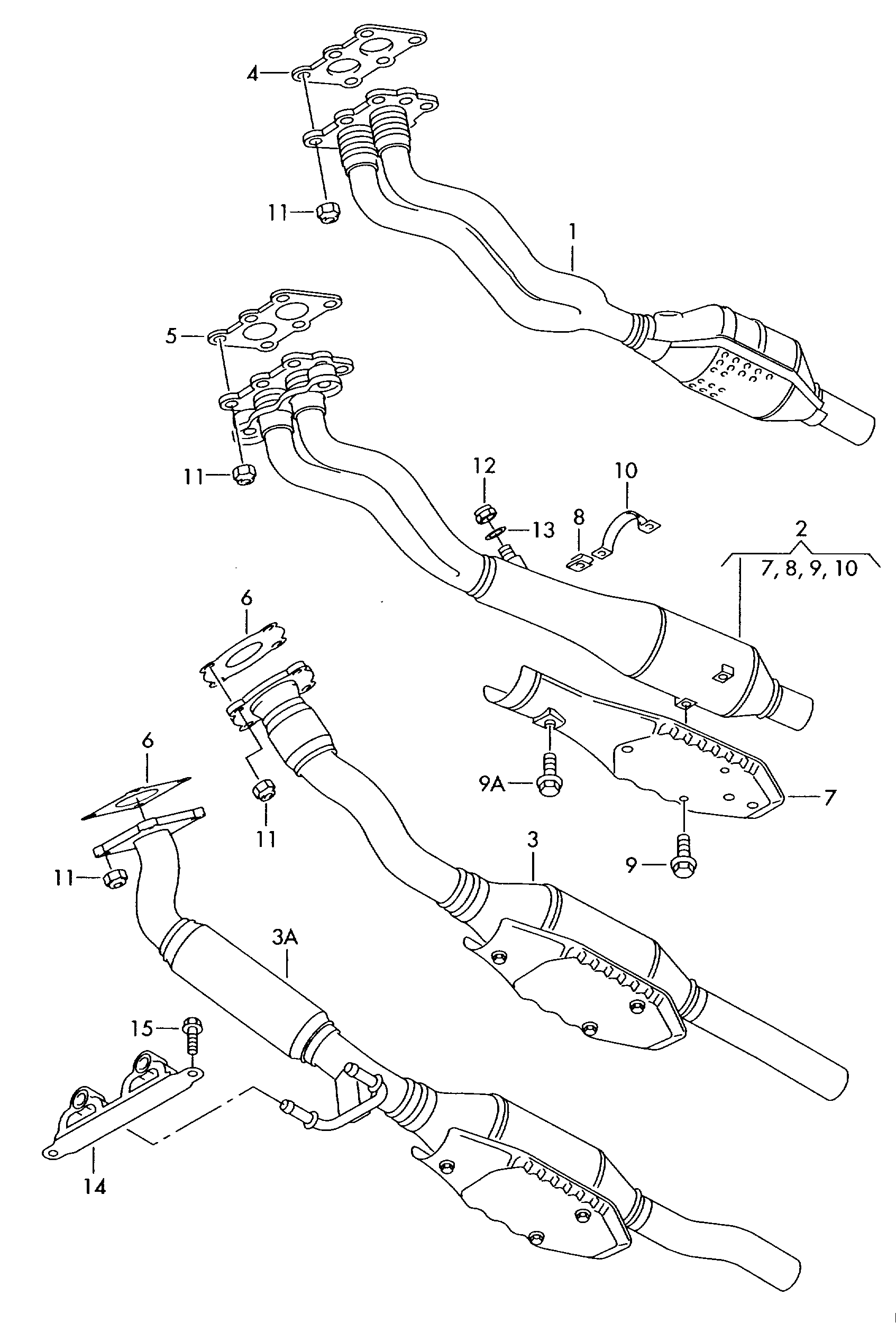 VAG 1J0 253 115 H - Прокладка, труба выхлопного газа parts5.com