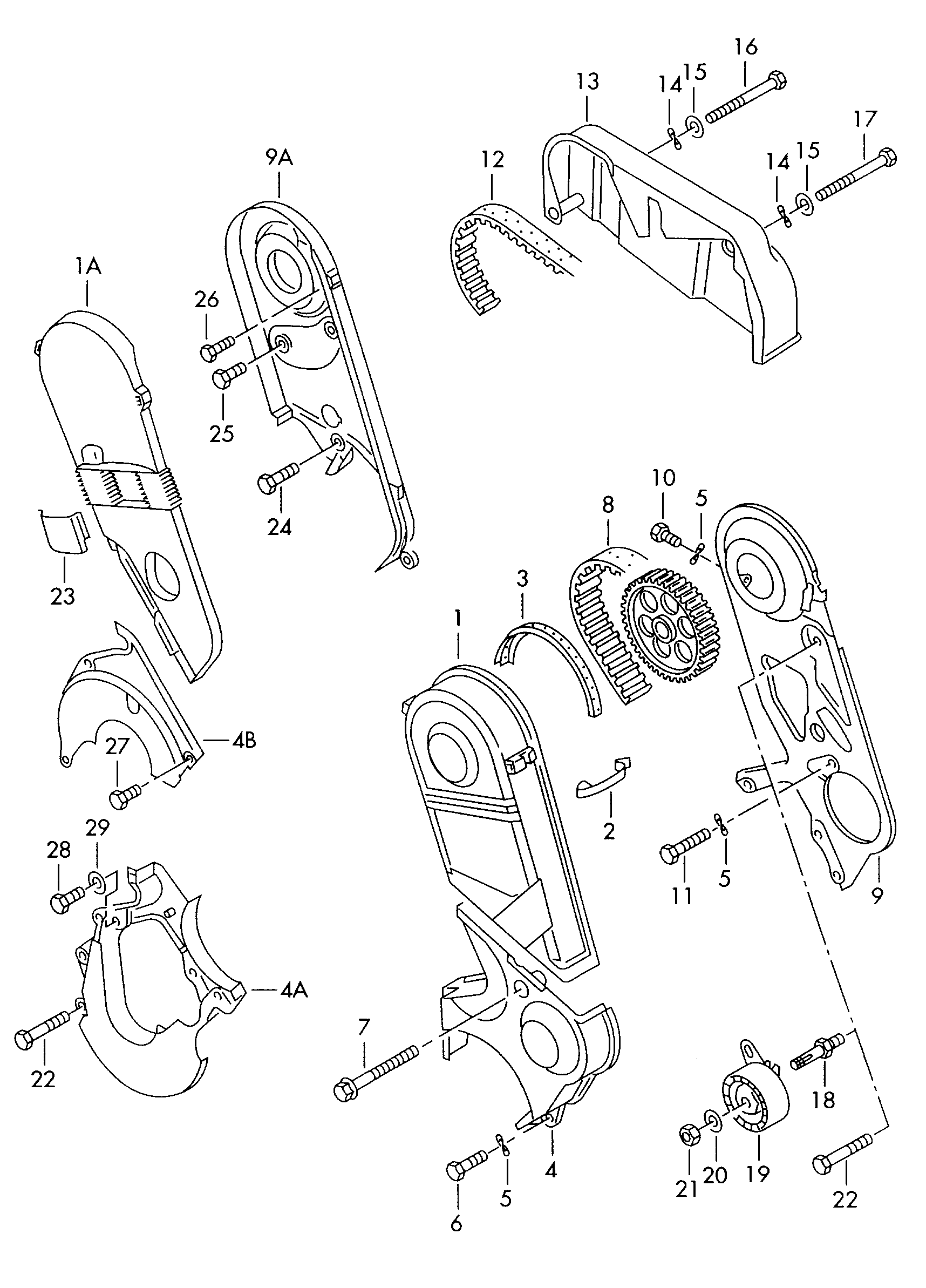 VW N 010 377 1 - Timing Belt Set parts5.com