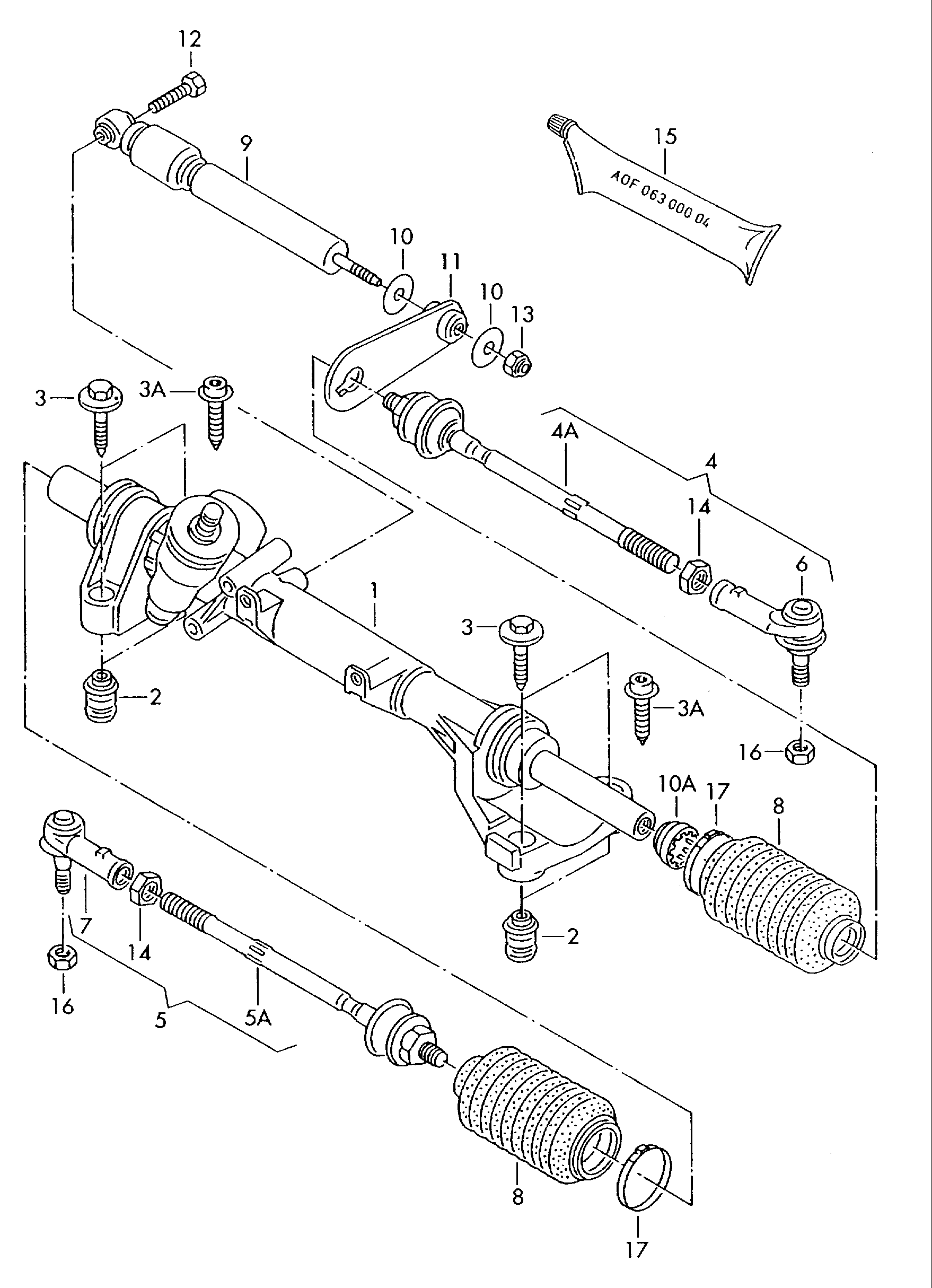 Skoda 701 419 804 D - Поперечная рулевая тяга parts5.com