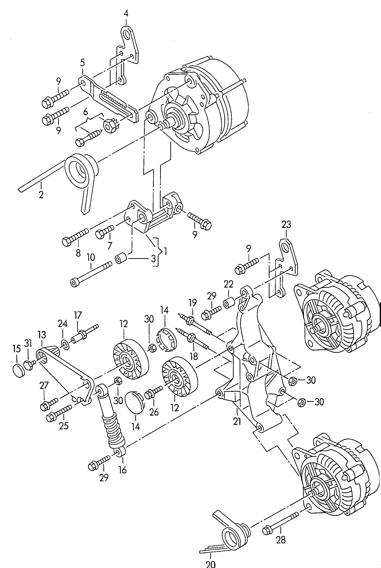 VAG 068903137D - Correa trapezoidal parts5.com