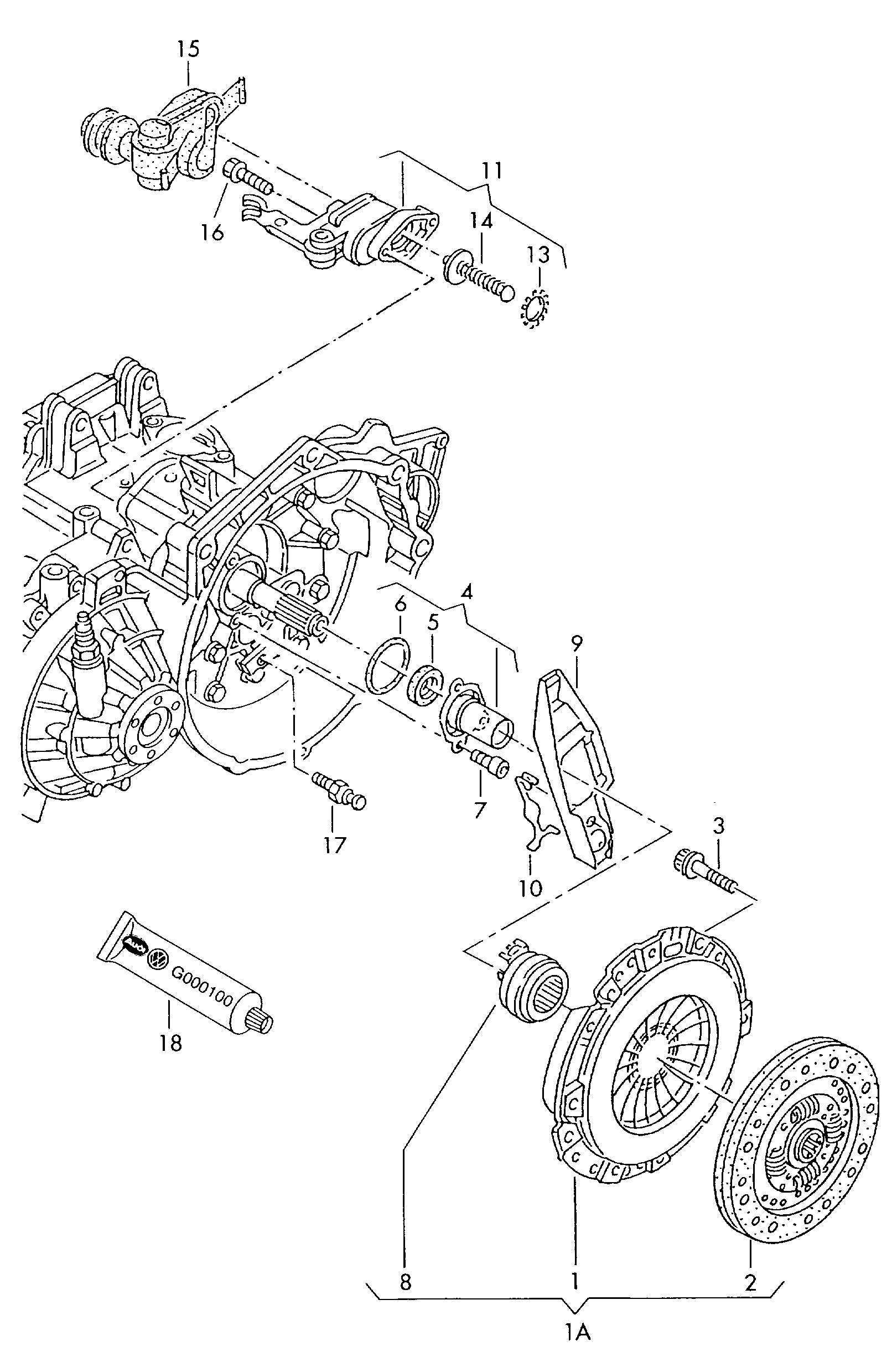 VW 044 141 032 E - Диск сцепления, фрикцион parts5.com