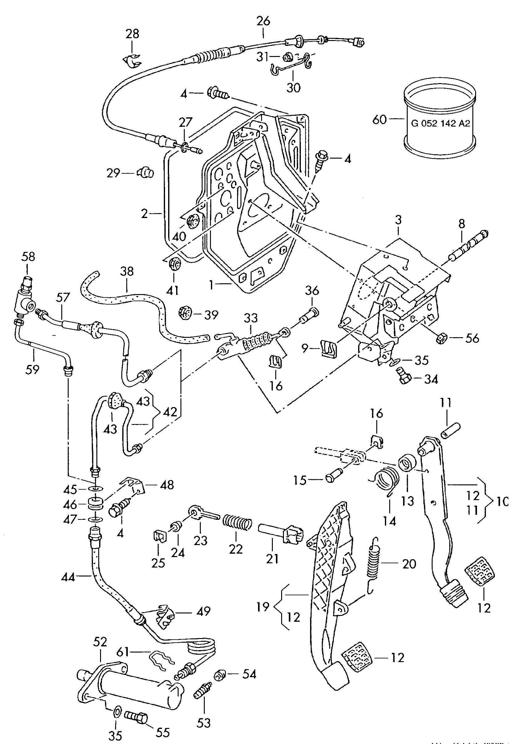 VAG 7D1 721 335 - Трос, управление сцеплением parts5.com