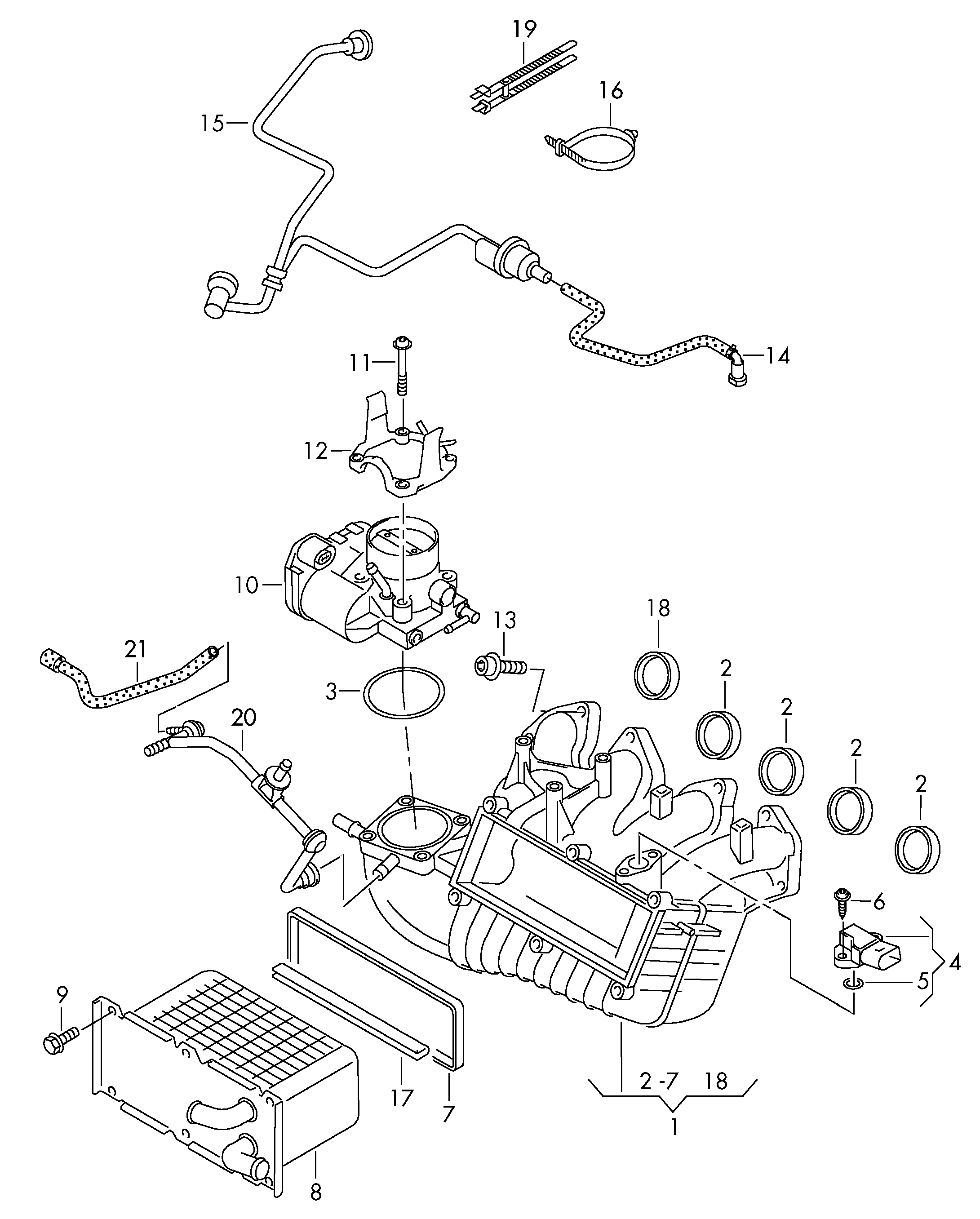 Seat 03F 129 717A - Прокладка, впускной коллектор parts5.com