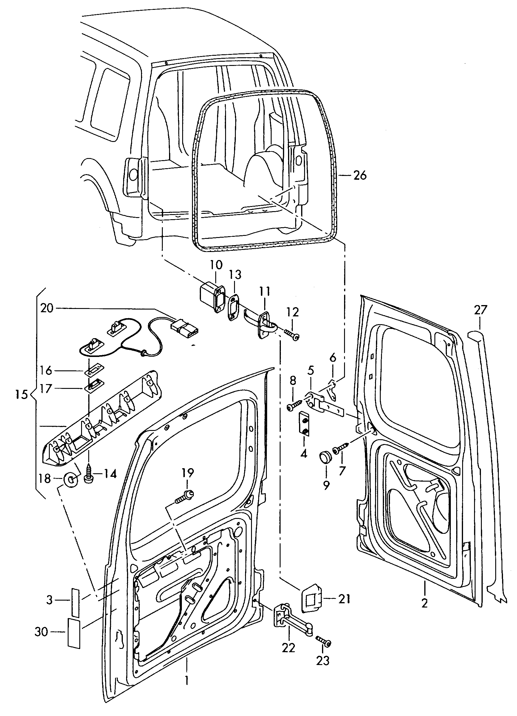 VW 3B5 998 026A - Фонарь освещения номерного знака parts5.com