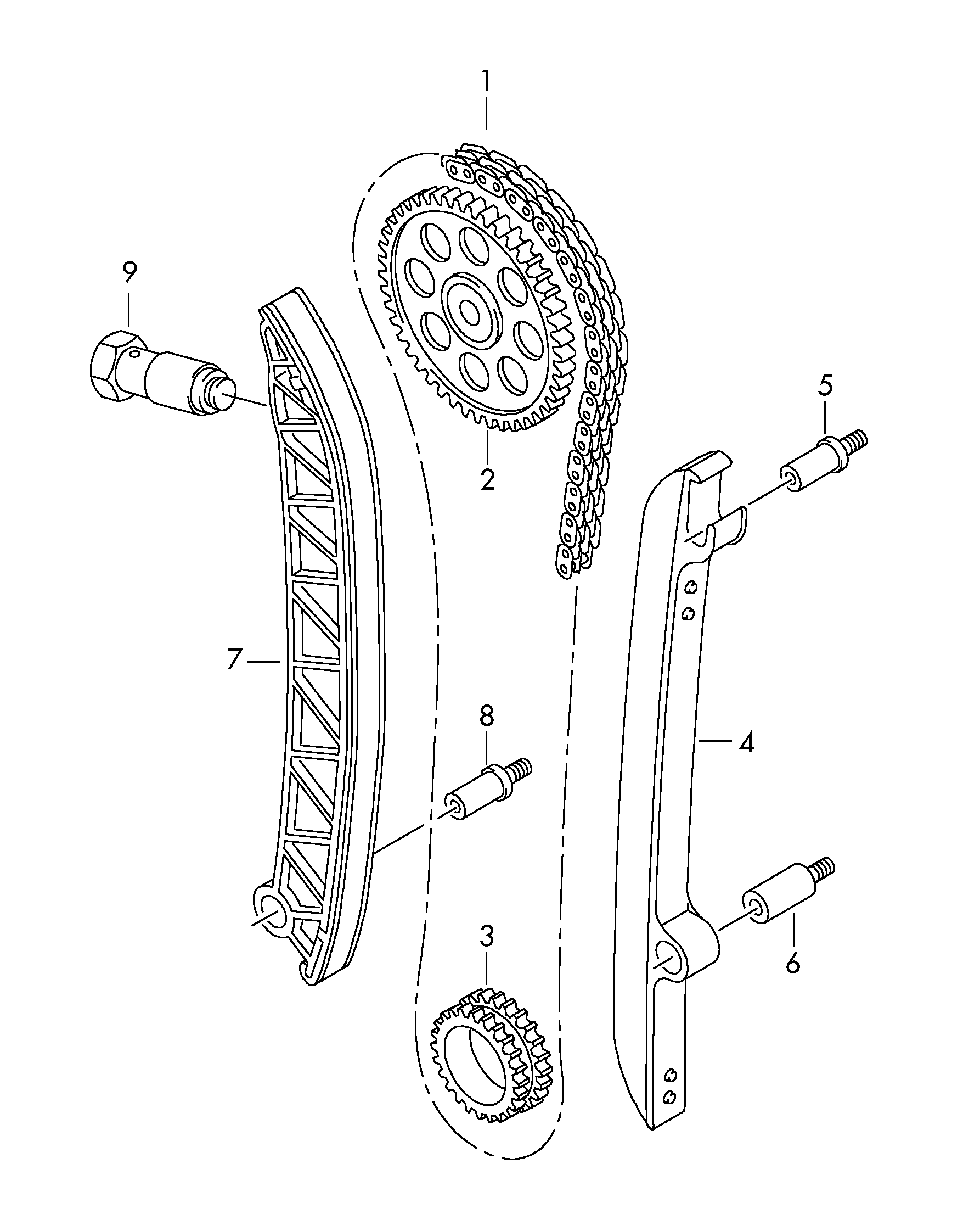 Skoda 03F 109 507 B - Натяжитель цепи ГРМ parts5.com