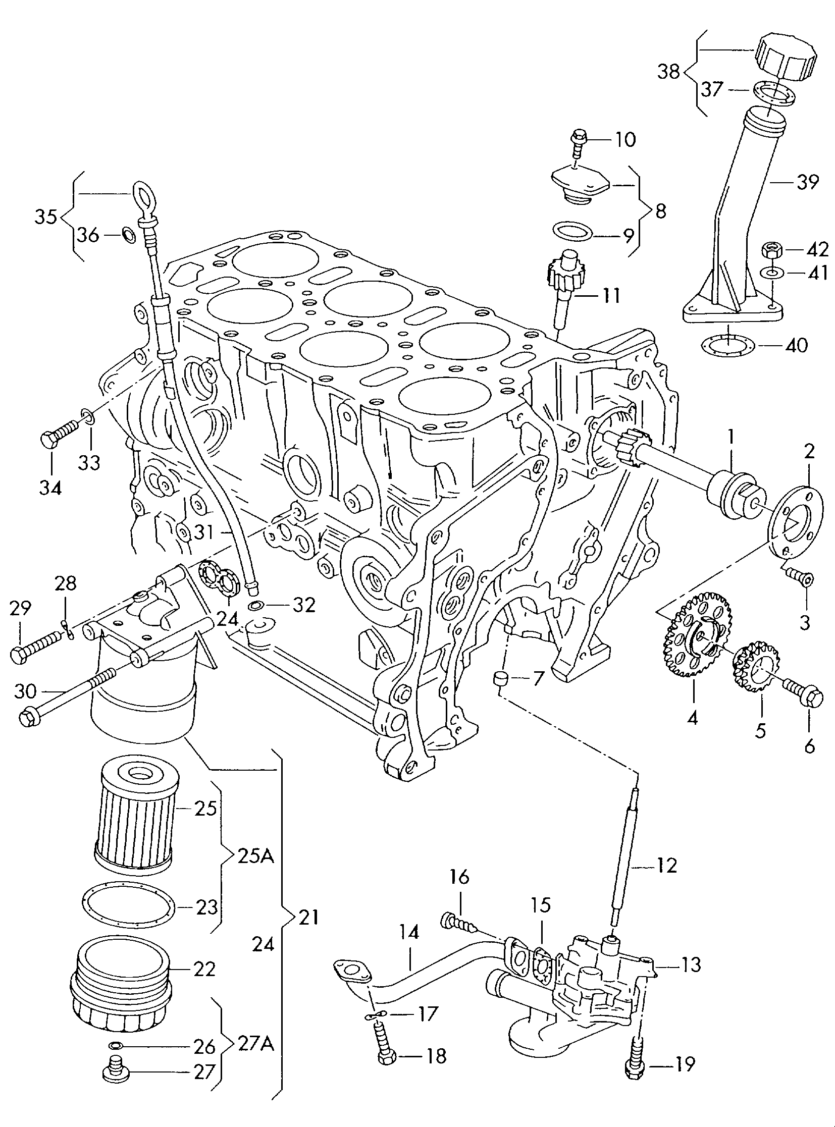 VAG 021 115 403 D - Масляный фильтр parts5.com