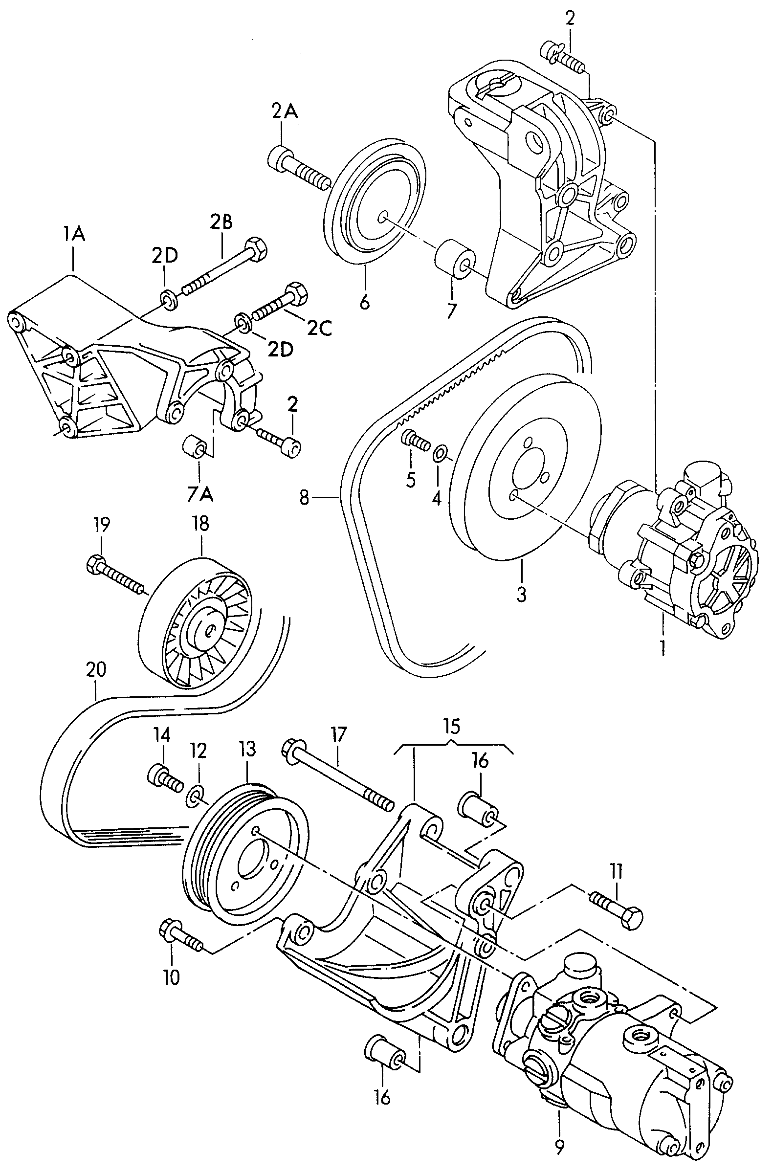 VAG 074 145 933 AL - Поликлиновой ремень parts5.com