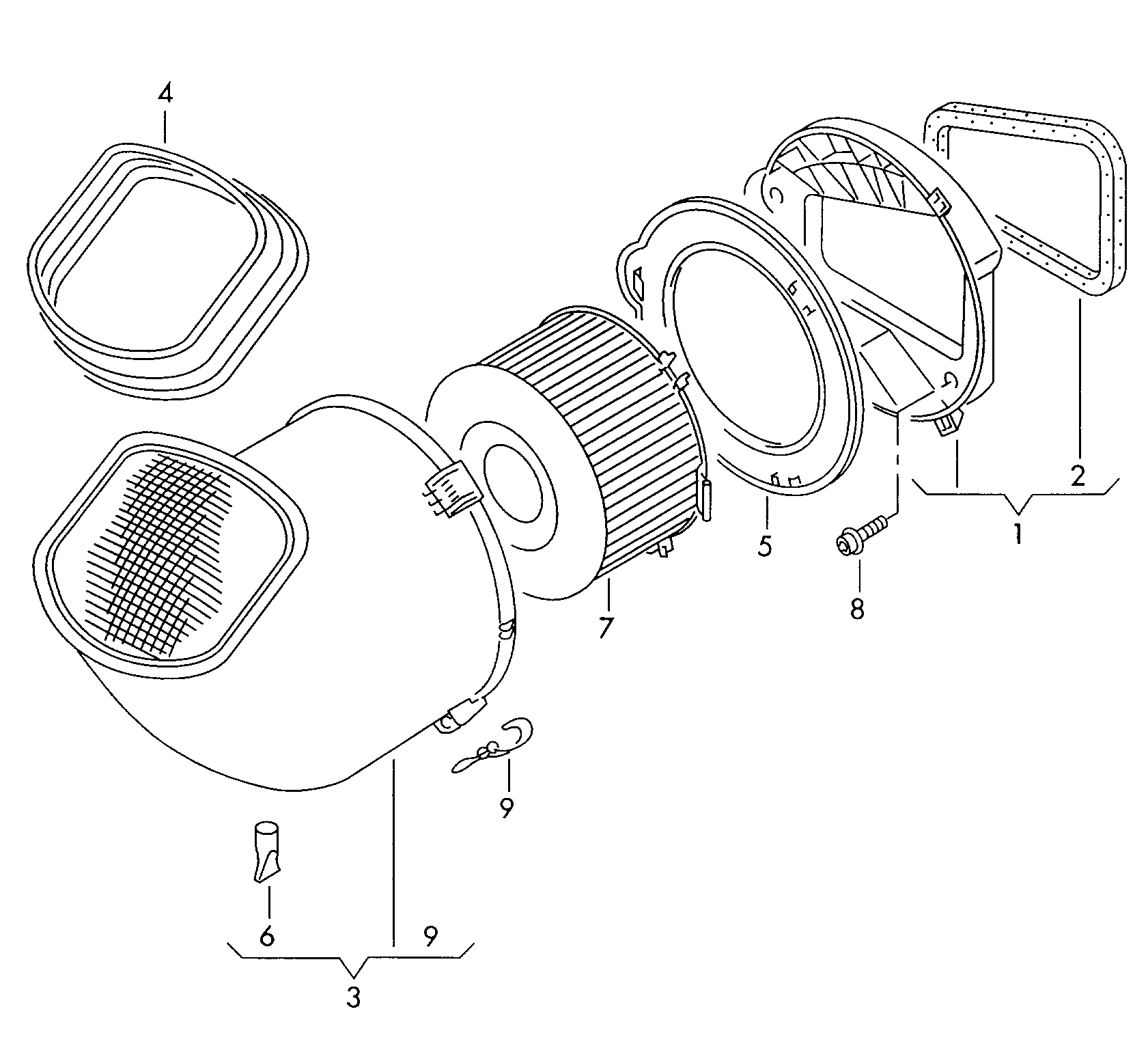 VAG 701 815 915 C - Фильтр воздуха в салоне parts5.com