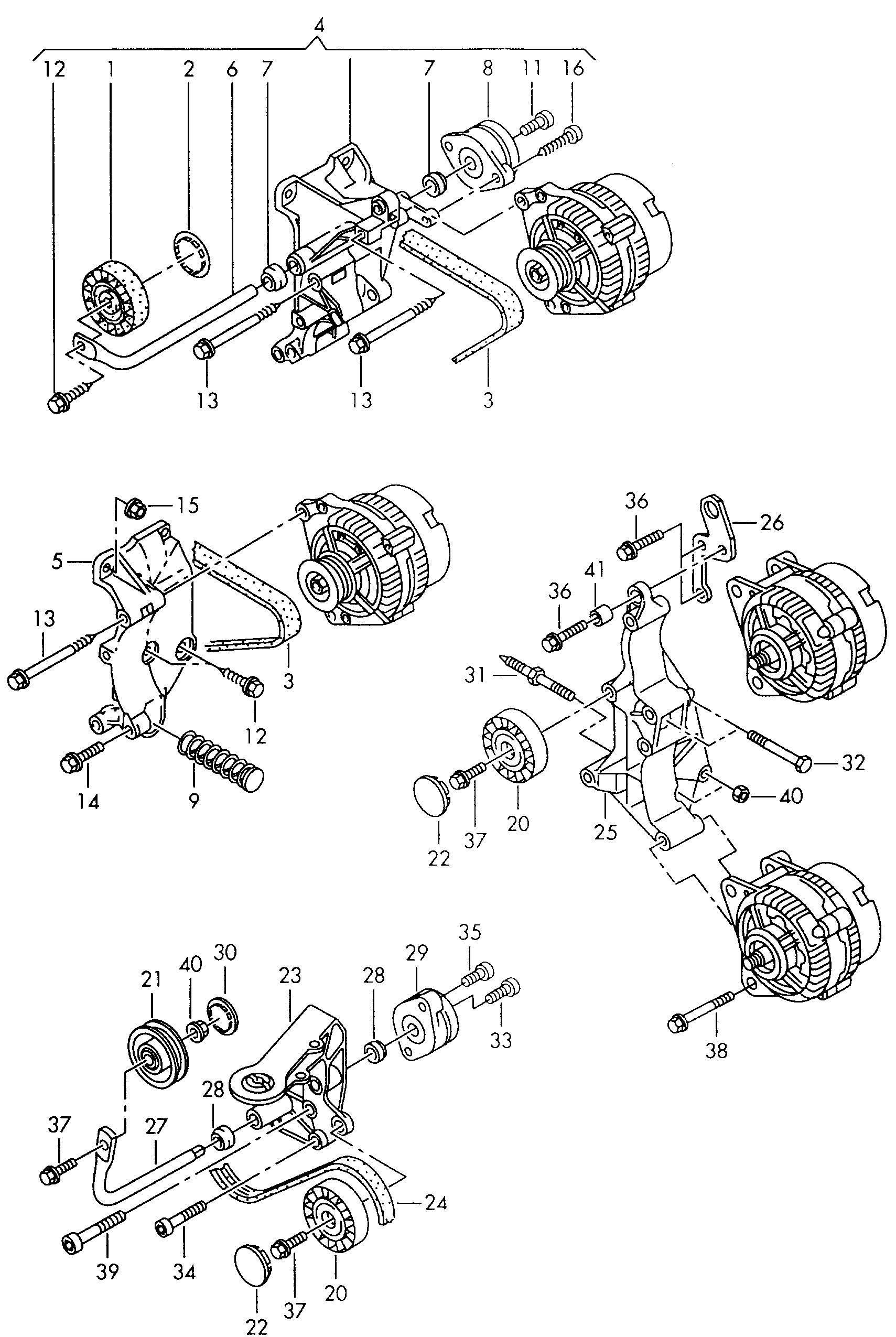 Skoda 074 145 278 F - Направляющий ролик, поликлиновый ремень parts5.com