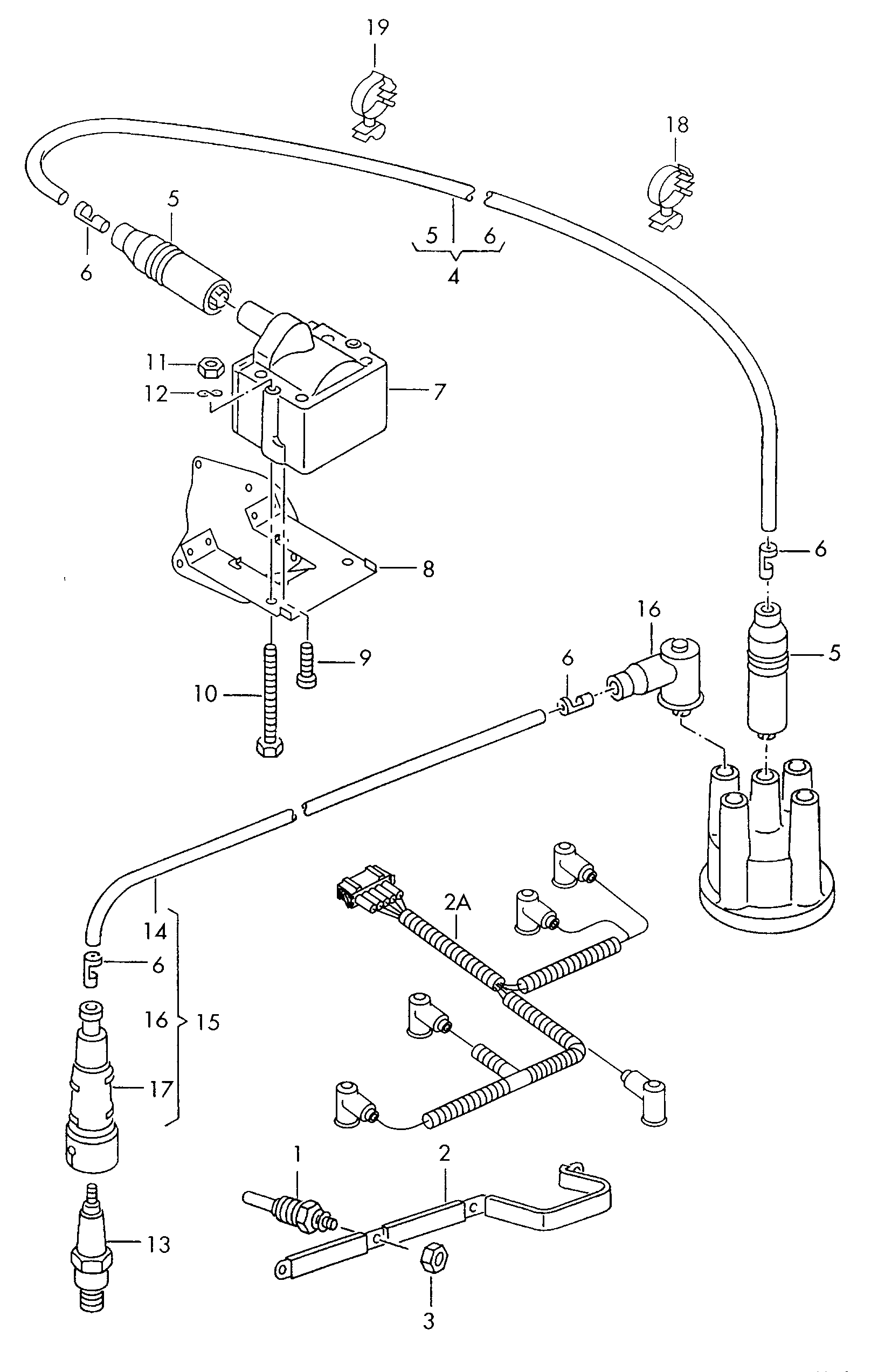 VAG 101 000 036 AB - Свеча зажигания parts5.com