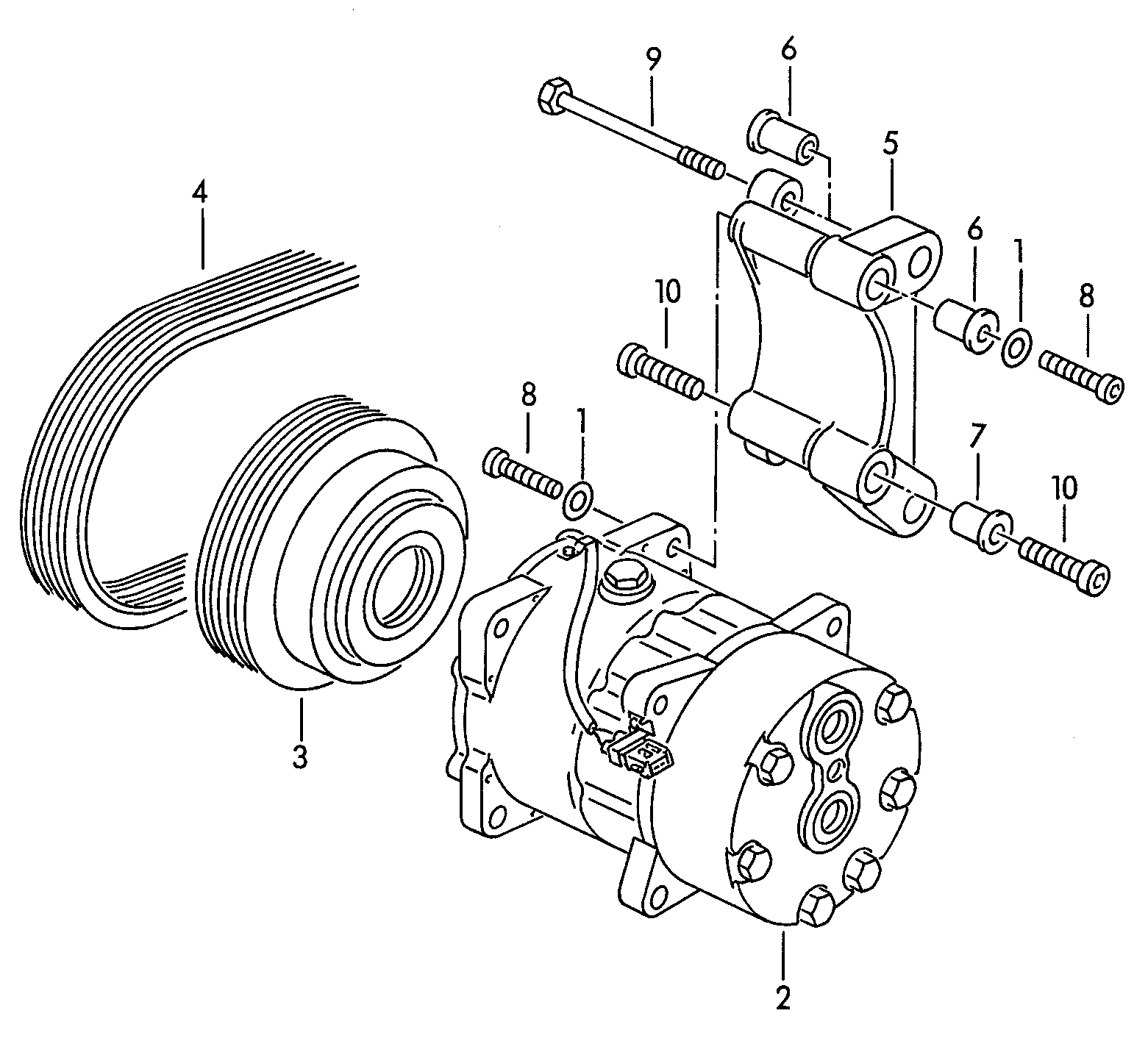 AUDI 074 260 849 AB - V-Ribbed Belt parts5.com