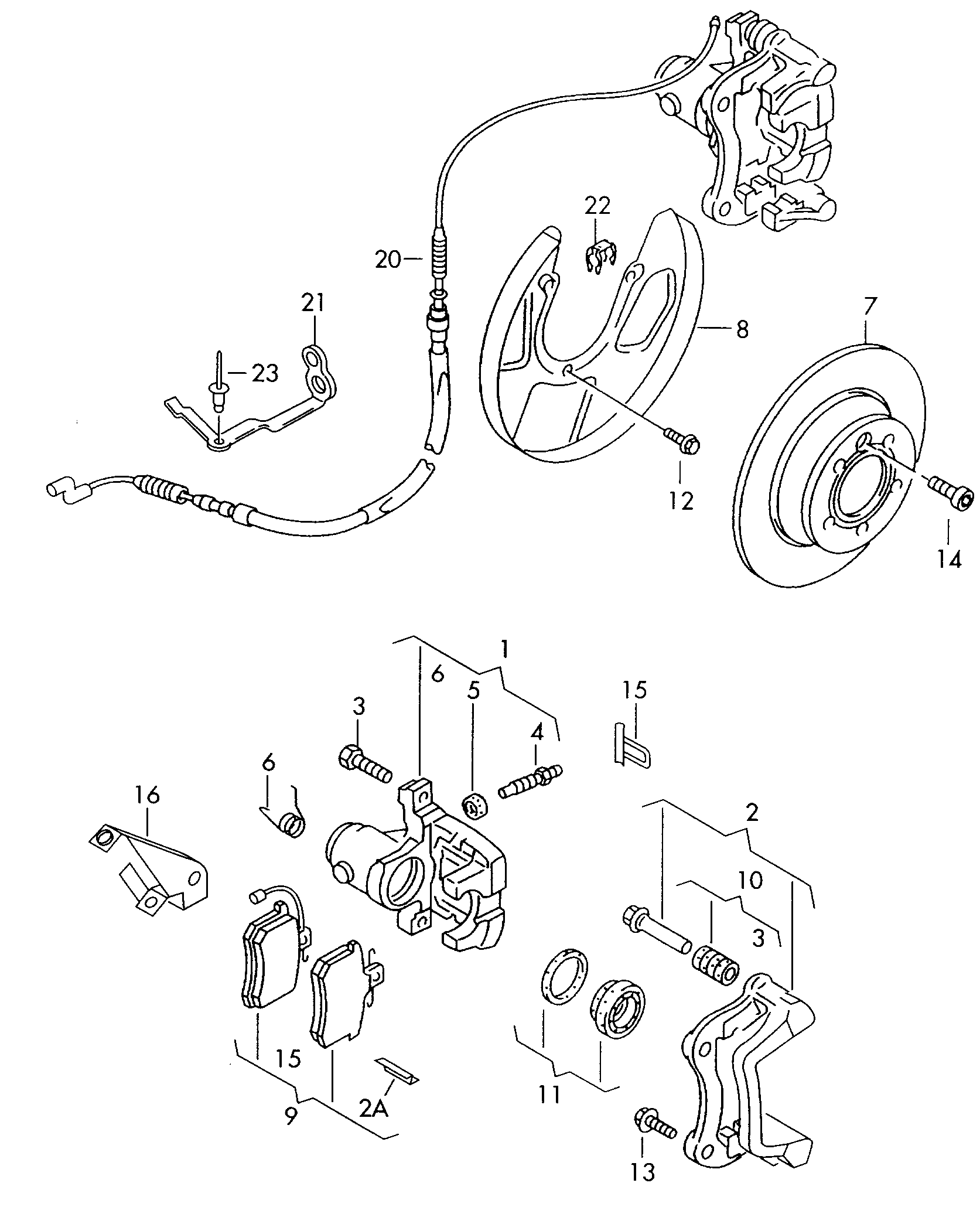 VAG 7M3 698 451 F - Тормозные колодки, дисковые, комплект parts5.com