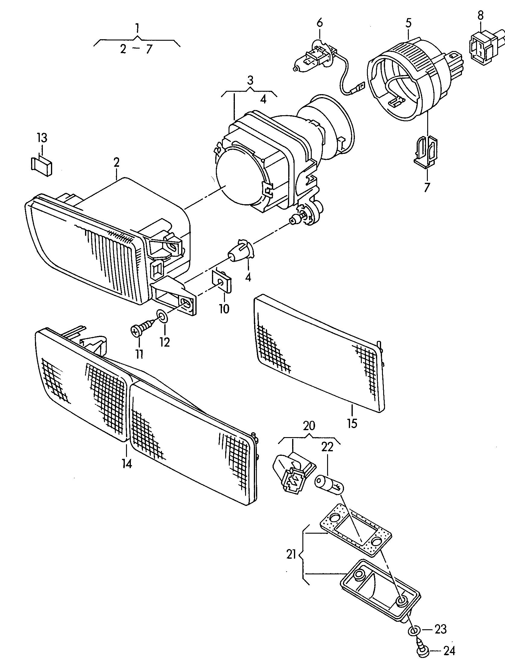 VAG 1H0941699B - Противотуманная фара parts5.com